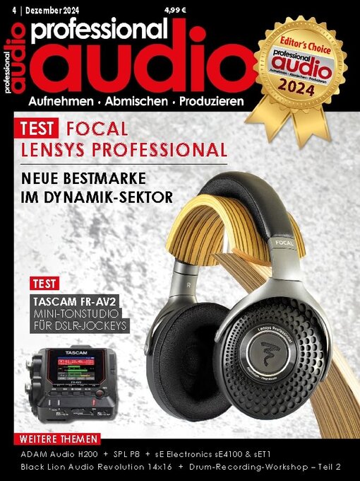 Title details for Professional Audio by falkemedia GmbH & Co. KG. - Available